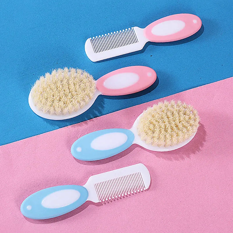 2pcs/let Baby Care Comb Set Anti-scratch Girl Hairbrush