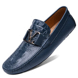 Men's Loafers Flats Office Moccasins Driving Wedding Business Buckle Strap Slip on