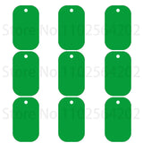 20pcs Aluminum Blank Rectangular Pet Dog Tag Custom
