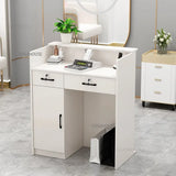 Nordic Reception Desk Office Furniture Wood-based Panel Desks