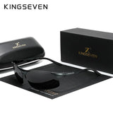 KINGSEVEN Genuine Polarized Men Aluminum Sunglasses Driving Mirror