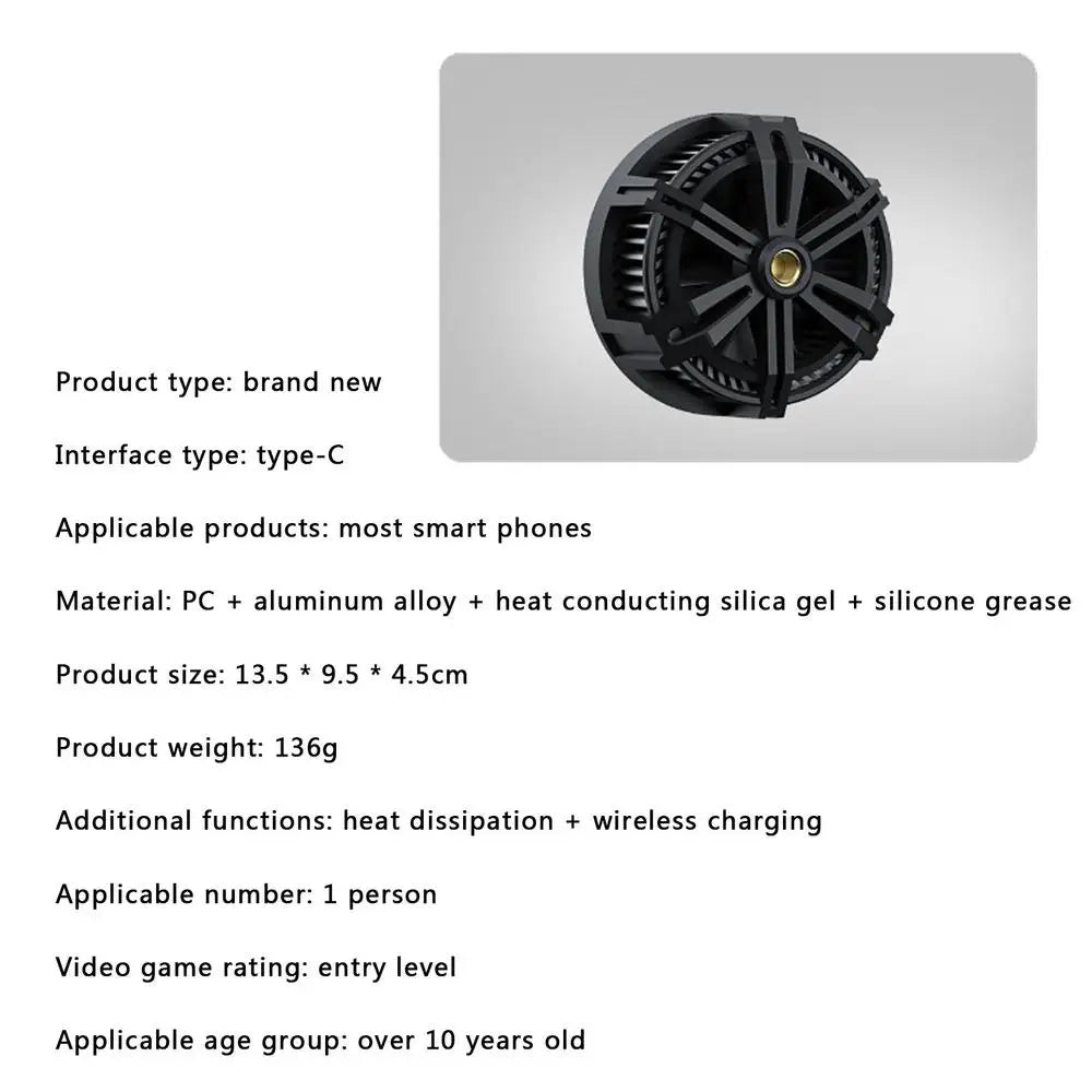 Magnetic Suction Phone Cooler Mini Mobile Phone Radiator