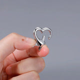 10pcs Heart Lobster Clasp Hook Clip Buckle Spring
