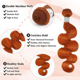 Orange Ginger Bundles Brazilian Human Hair Body Wave