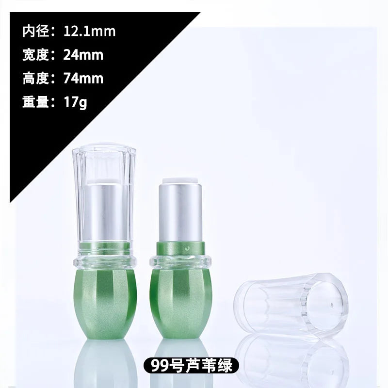 12.1mm DIY Green Bottle Lipstick Refillable Wholesale Lip