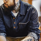 Maden American Vintage Denim Jacket Work Shirt Loose