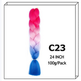 24Inch Synthetic Long Jumbo Ombre Braiding Hair For