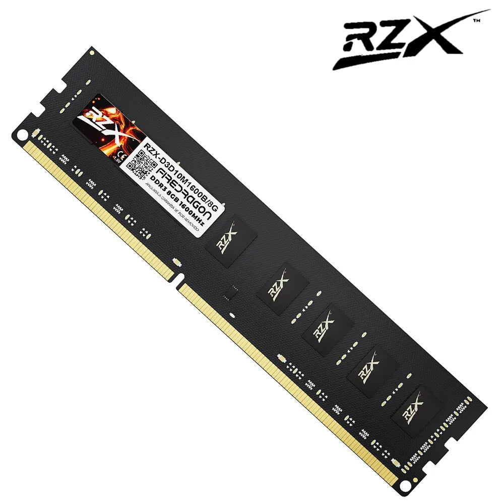 RZX DDR3 Memoria 8GB 4GB 1.5V 240pin 1600MHz