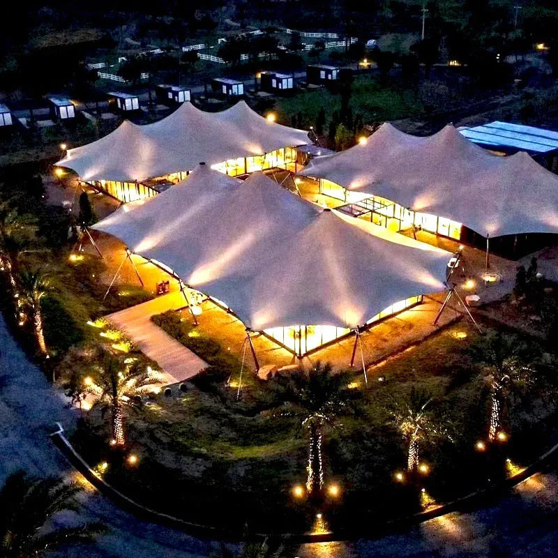 Hotel Tent, Scenic Camping Base, Catering Service Center,