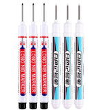 6Pcs/Set 20mm Deep Hole Long Nib Head Markers