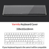 Acrylic Dust Cover for Keyboard Waterproof Dustproof Anti