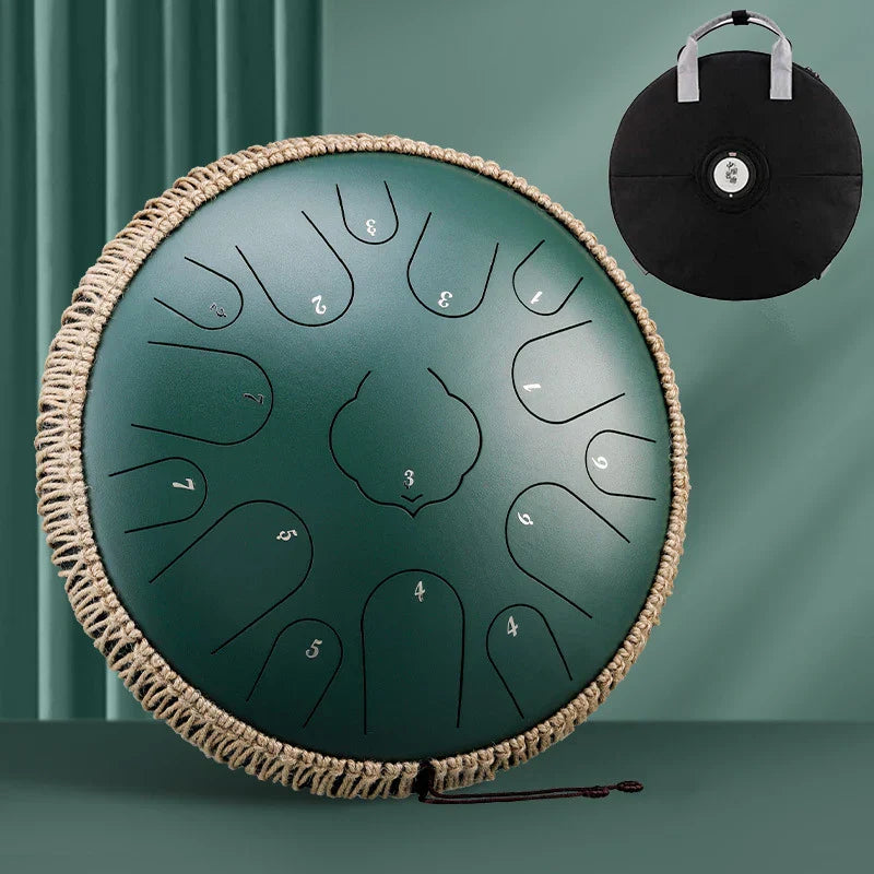 Hluru 15 Notes Glucophone Steel Tongue Drum 13