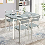 Dining Table Set for 4, Modern 5 Piece
