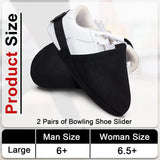 Bowling Shoe Covers 2 Pairs Black Bowling Shoes