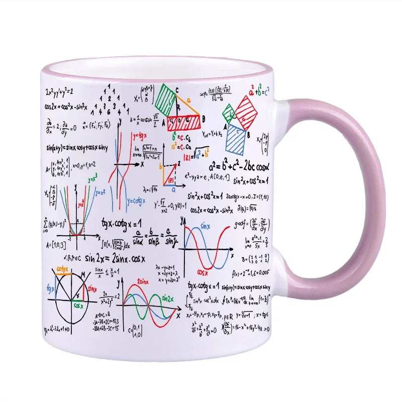 Math Teacher Mugs School Students Cups Mathematics Parabolic