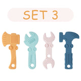TYRY.HU 1set Silicone Teethers Tools Axe Wrench Hammer