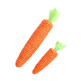 Carrot Shaped Paper Ropes Weave Pet Toy Chew