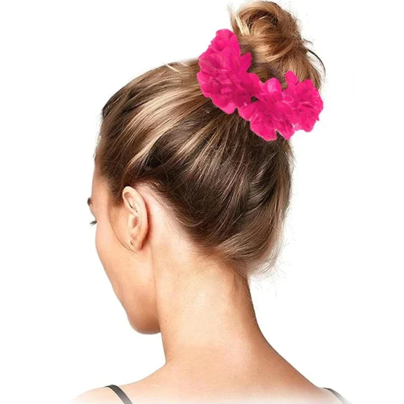 Flower Hair Tie Flower Hair Scrunchies For Women