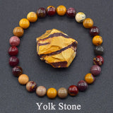 Real Natural Labradorite Stone Bead Bracelet Men Women