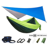 Oversized Double 118inx79in Hammock with Tree Straps and