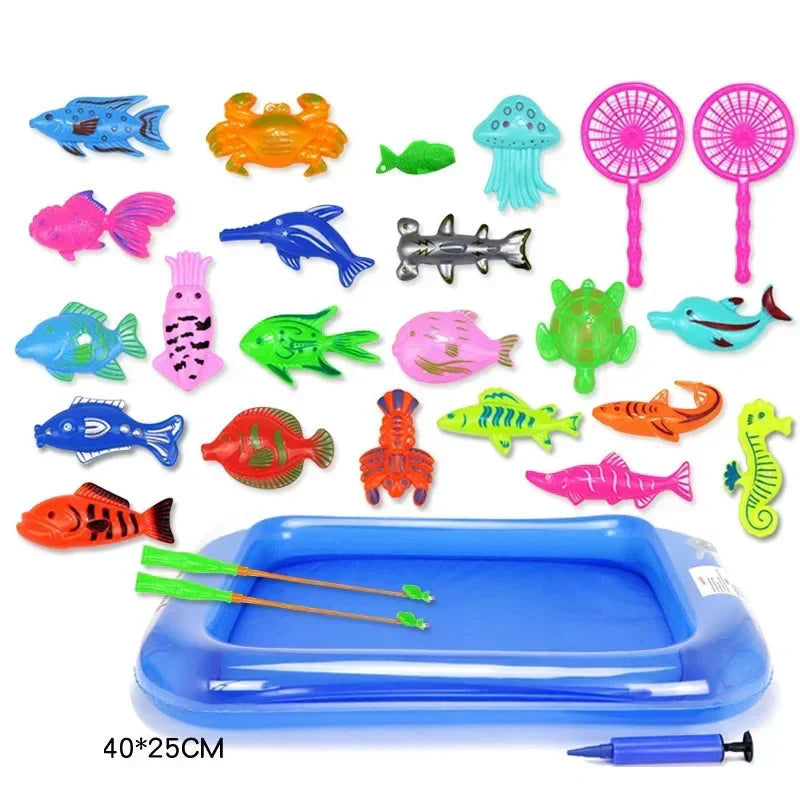 27Pcs/Set Fishing Toy Children Puzzle Boys Girls Pool