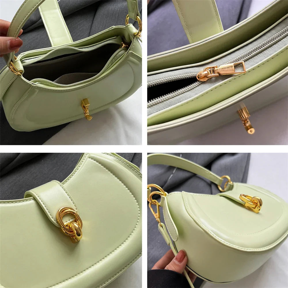 Toptrends Saddle Small Underarm Shoulder Cossbody Bags For