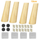 4pcs Cone Angled Furniture Legs Durable For Cabinet