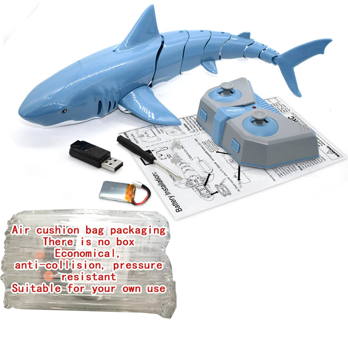 Funny RC Shark Toy Remote Control Animals Robots