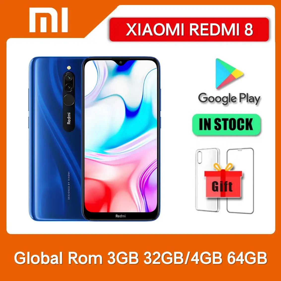 Original Xiaomi Redmi 8 3GB+32GB 4GB+64GB Smartphone Dual