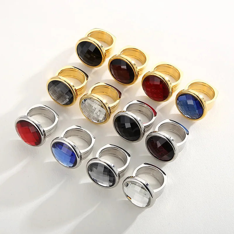 Bohemia Large Round Statement Men Rings with Big