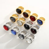 Bohemia Large Round Statement Men Rings with Big