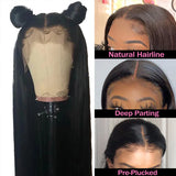 13x6 Straight Lace Front Wigs 32 Inches HD