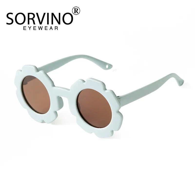 SORVINO Vintage Kids Sunglasses Child Sun Glasses Round