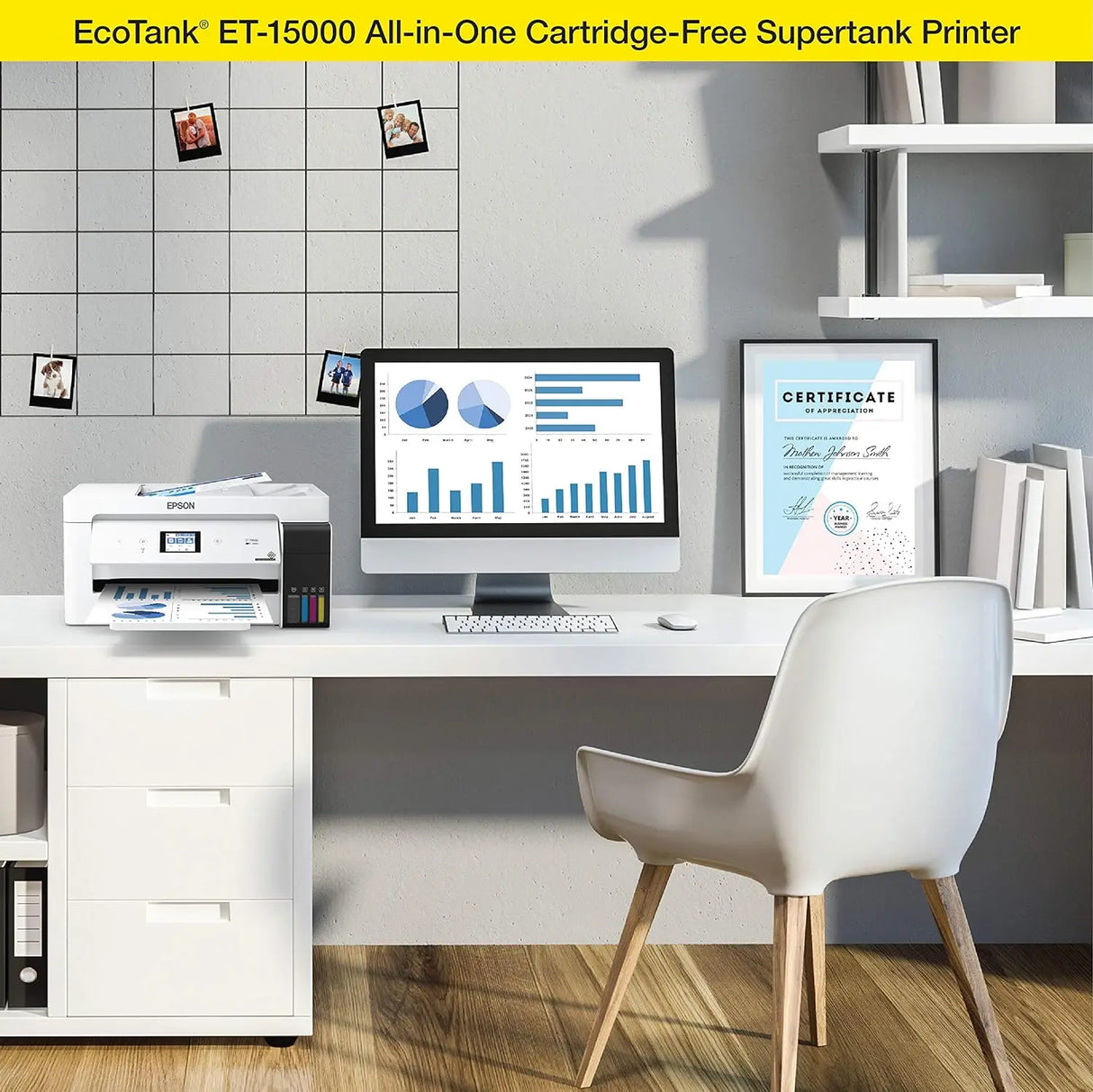 EcoTank ET-15000 Wireless Color All-in-One Supertank Printer