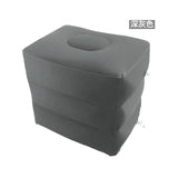 3 Layers Inflatable Travel Foot Rest Pillow Airplane