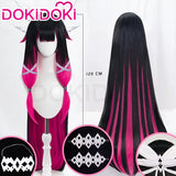 Columbina Wig【110~120CM】 Game Genshin Impact DokiDoki Fatui Harbinger Cosplay Wig Cosplay Columbina Wig Christmas