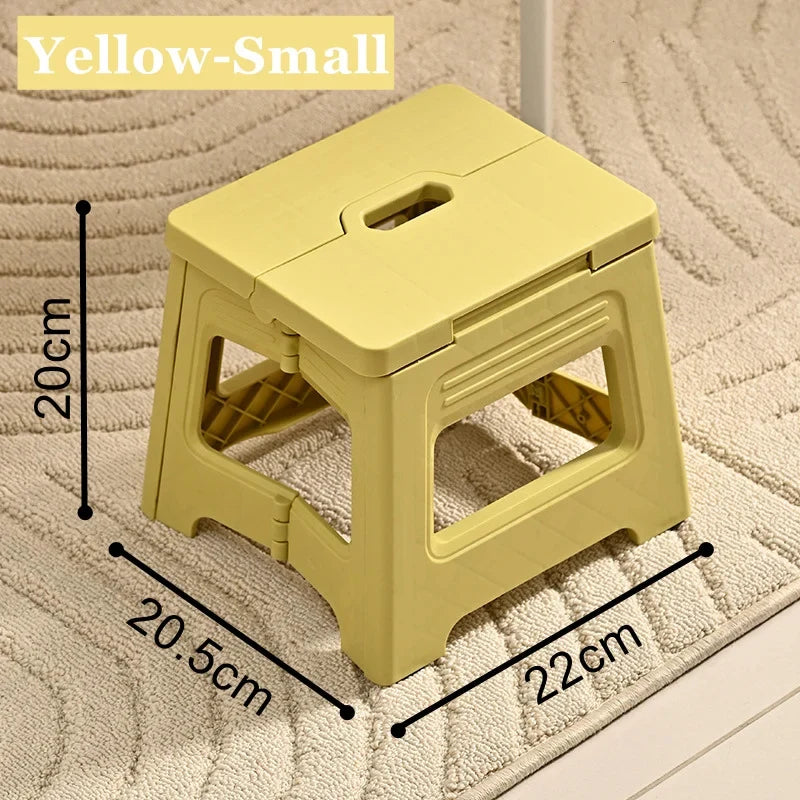 Plastic Folding Stool, Outdoor Foldable Beach Chair, Ultralight