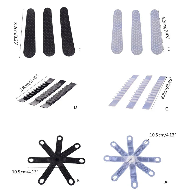 Pack of 100 Convenient Covers Hanger Antislip Strips