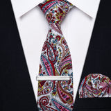 Yourties Men's Cotton Champagne Necktie with Clip Pocket