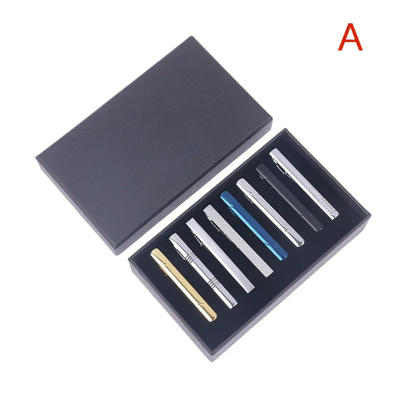 810PC Tie Clip Set With Gift Box Wedding