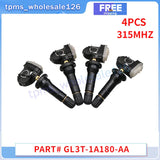 4X TPMS Car Tire Pressure Monitor Sensor 315MHZ