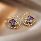 Weight Loss Magnet Earring Zircon Crystal Strong Magnetic