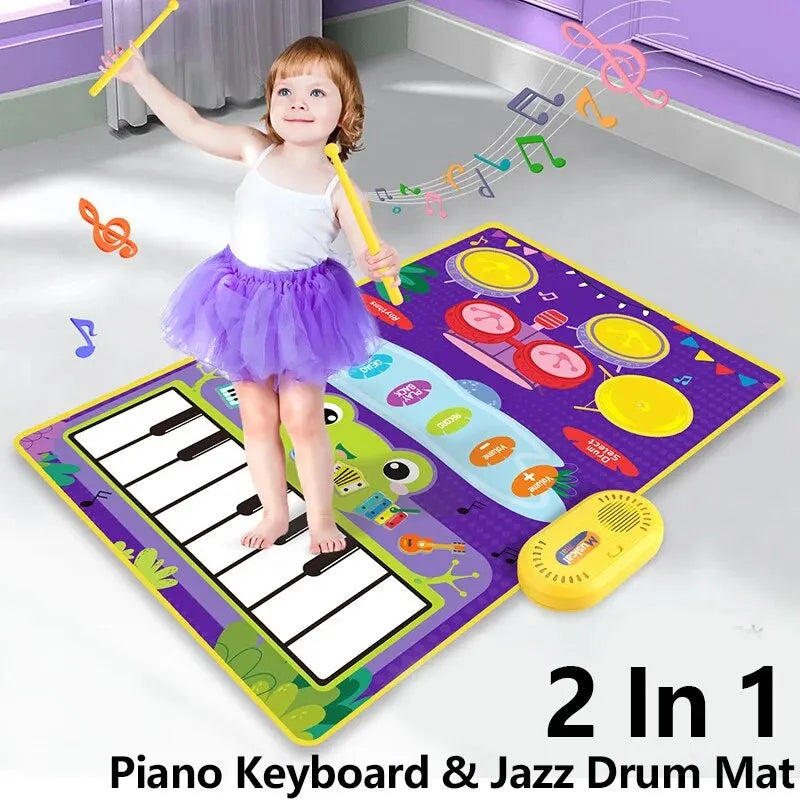 2 In 1 Piano Mat for Kids Piano