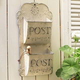 Outdoor Wall Mounted Mailbox Metal Letter Box French