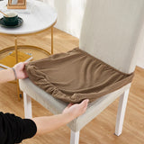 Jacquard Chair Cushion Cover for Elastic Chair Slipcovers