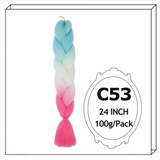 24Inch Synthetic Long Jumbo Ombre Braiding Hair For