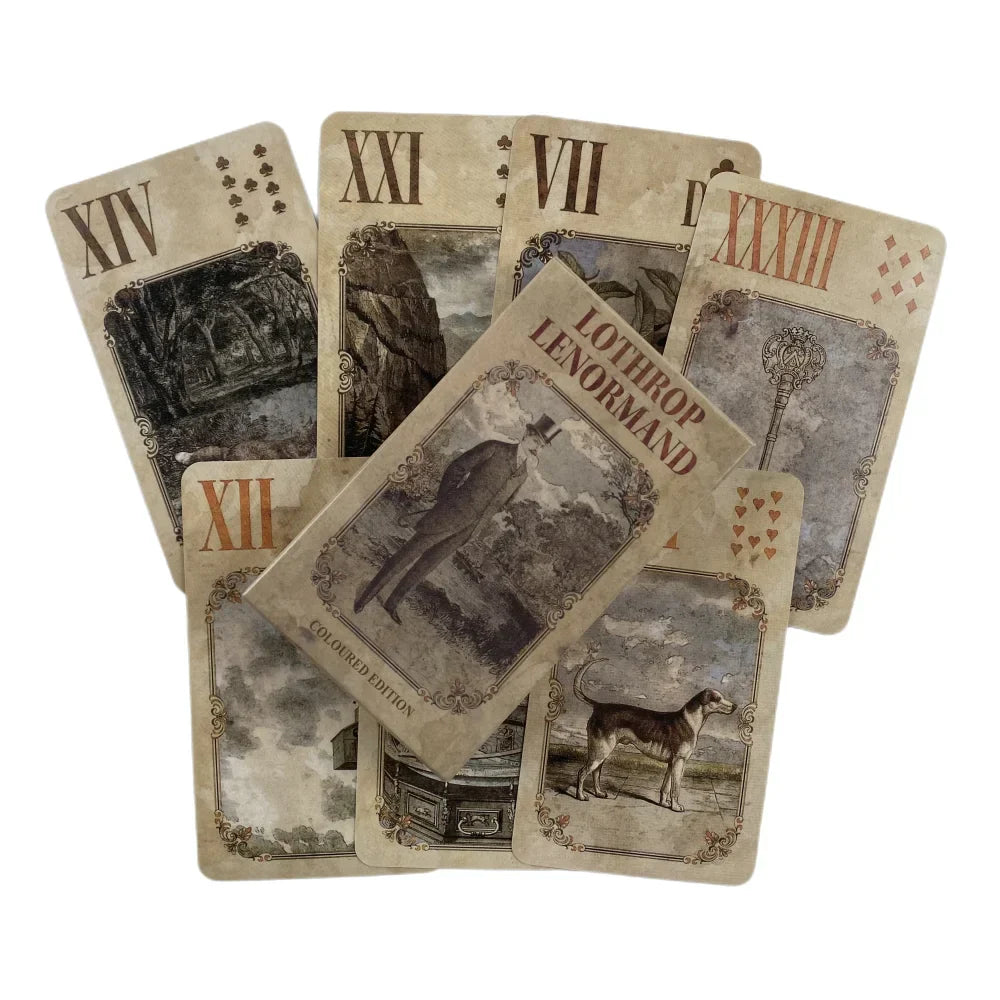 Mystical Lenormand Oracle Cards Tarot Divination Deck English