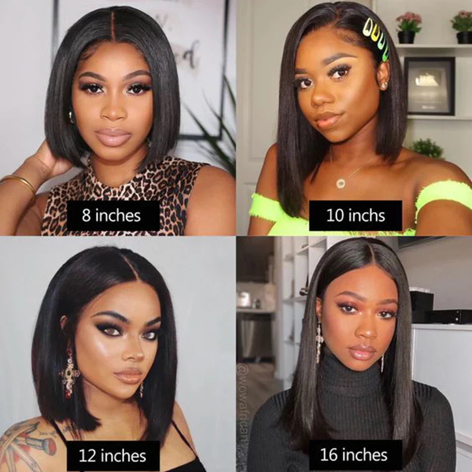 Bob Wig Brazilian Hair Lace Front Human Hair