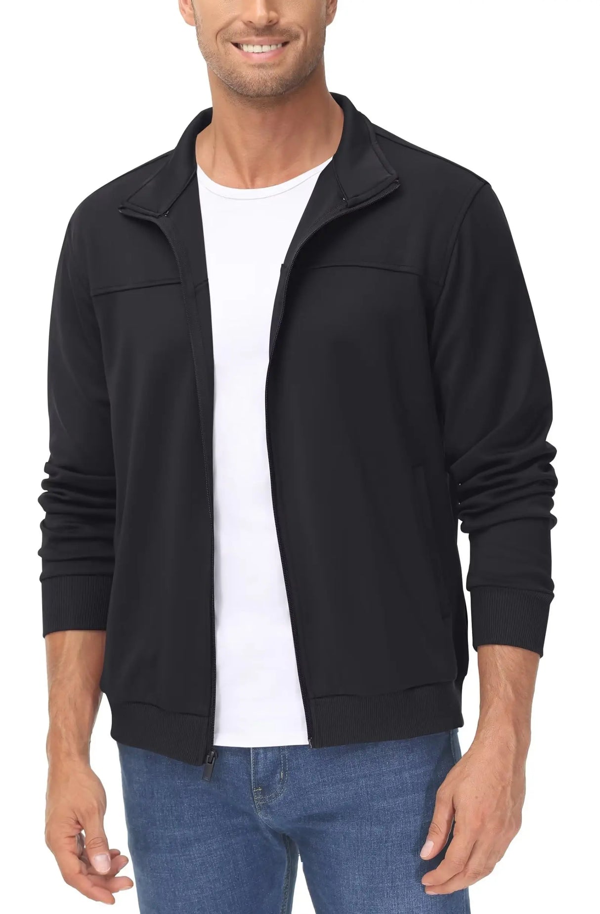 TACVASEN Full Zip UP Track Jackets Mens Lightweight