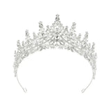 Vintage Queen Crown Durable Gorgeous Baroque Crystal Headbands
